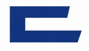 Tidleg utkast: rein blå E/C-form utan tillegg